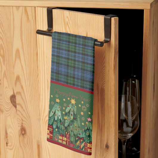 Campbell Oude Originele Tartan Kerstmis Theedoek (Derde Gevouwen)