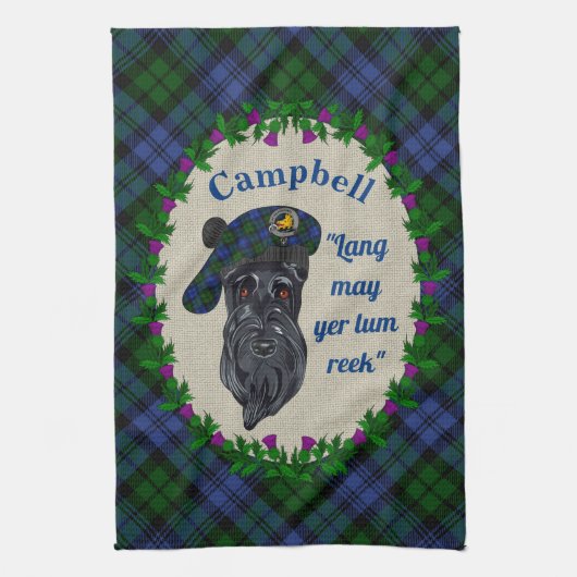 Campbell Scottie Chien serviette de cuisine (Vertical)