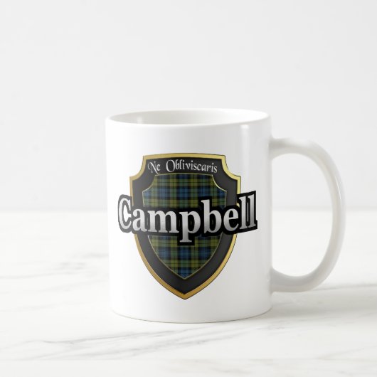 Campbell Scottish Dynasty Tartan Mugs Cups (Droite)