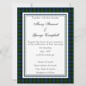 Campbell Scottish Faire-part de mariage (Devant)