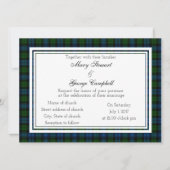 Campbell Scottish Faire-part de mariage (Devant)