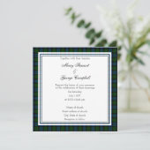 Campbell Scottish Mariage Carré Invitation (Debout devant)
