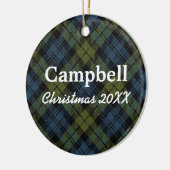 Campbell Scottish Tartan Keramisch Ornament (Links)