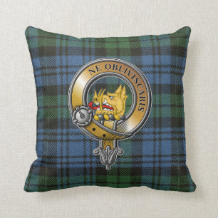 Campbell Tartan & Badge Kussen