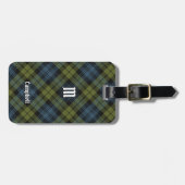 Campbell Tartan Bagagelabel (Voorkant horizontaal)