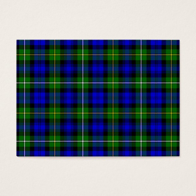 Campbell tartan bleu vert plaid (Devant)