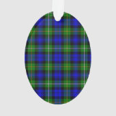 Campbell tartan bleu vert plaid (dos)