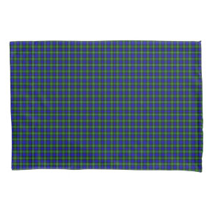 Campbell tartan blue green plaid kussensloop
