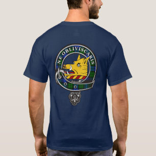 Campbell Tartan Clan Badge T-Shirt personnalisé