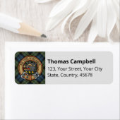 Campbell Tartan Étiquette (En situation)