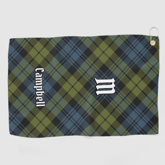 Campbell Tartan Golfhanddoek (Horizontaal)