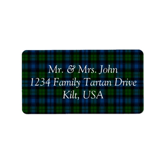 Campbell Tartan Label (Voorkant)