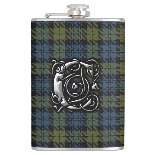 Campbell Tartan Old Scotland Flask Heupfles (Voorkant)