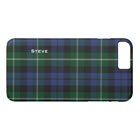Campbell Tartan Plaid iPhone 7 Plus Coque (Dos (Horizontal))