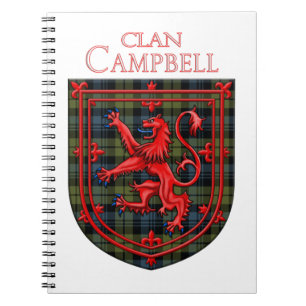 Campbell Tartan Scottish Play Lion Rampant Notitieboek
