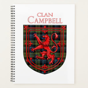 Campbell Tartan Scottish Play Lion Rampant Planner