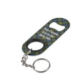 Campbell Tartan Sleutelhanger Bottle Open Mini Flessenopener (Achterkant Gekanteld)