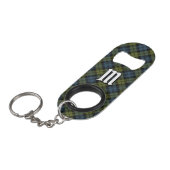 Campbell Tartan Sleutelhanger Bottle Open Mini Flessenopener (Voorkant Gekanteld)