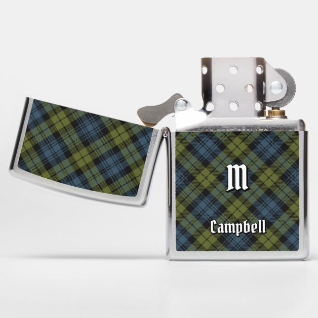 Campbell Tartan Zippo Lighter (Geopend)