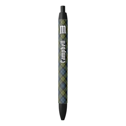 Campbell Tartan Zwarte Inkt Pen (Voorkant Verticaal)