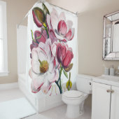 Campbell's Magnolia Shower Curtain Douchegordijn (In situ)