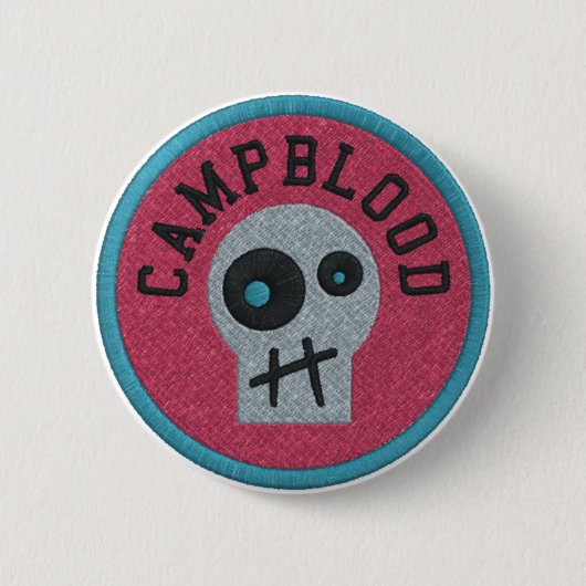 CampBlood Skully Merit Badge Button (Voorkant)