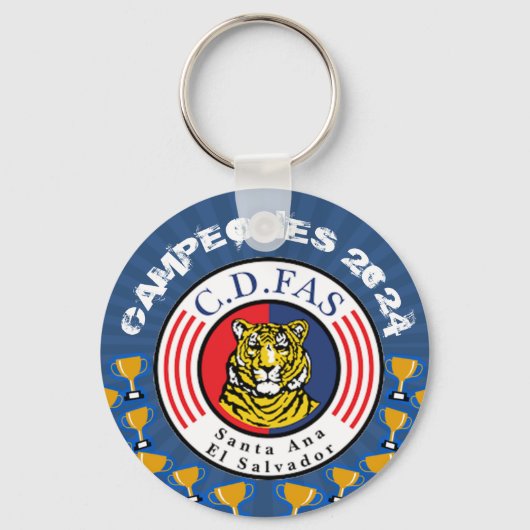 Campeones C.D. FAS Futbol Salvadoreño Aangepaste n Sleutelhanger (Voorkant)