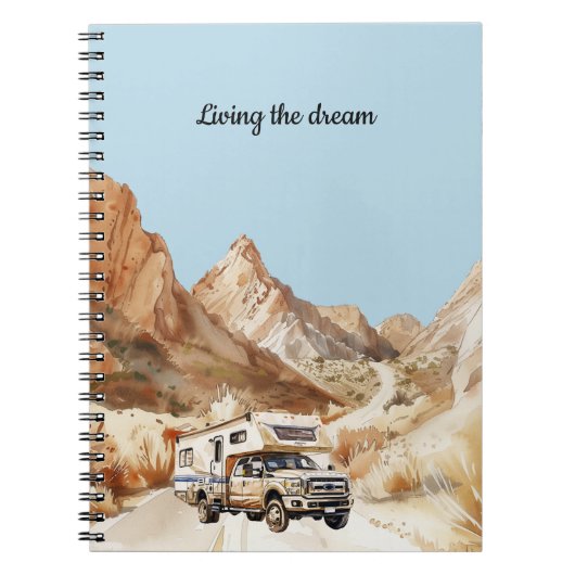 Camper Adventure Living the dream Notitieboek (Voorkant)