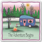 Camper Adventures Leuke Trendy Inspirivity Sticker (Voorkant)