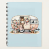 Camper Boho avec couronne florale et pastels rose (Devant)