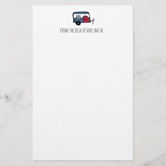 Camper Briefpapier (Voorkant)