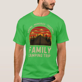Camper Camp Familie Campingreis 2024 Matching vint T-shirt