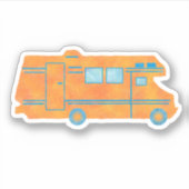 camper camper camper camper reizen van Schattige S Sticker (Voorkant)