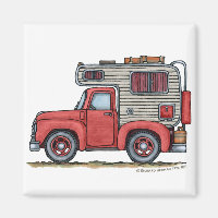 Camper Camper Camper Camper RV Magnets
