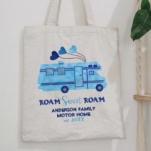 camper camper camper reizen Familienaam toevoege Tote Bag