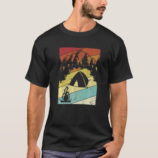 Camper Camping 2 van de Tenten van de Campsiet van T-shirt (Voorkant)