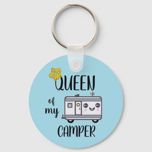 Camper Camping Funny RVing Lifestyle Sleutelhanger (Voorkant)