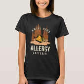 Camper Camping Tent Hotel Beds Allergy Sufferer T-shirt (Voorkant)