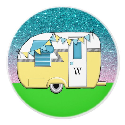 Camper Ceramic Knobs. Keramische Knop (Voorkant)