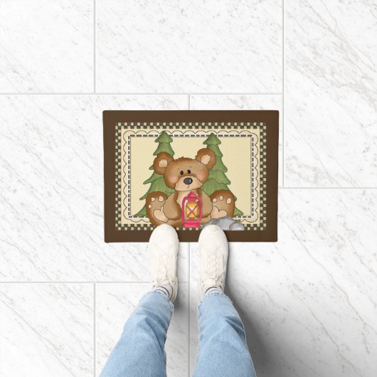 Camper doormat om Beer te bestrijden Deurmat (Binnen)