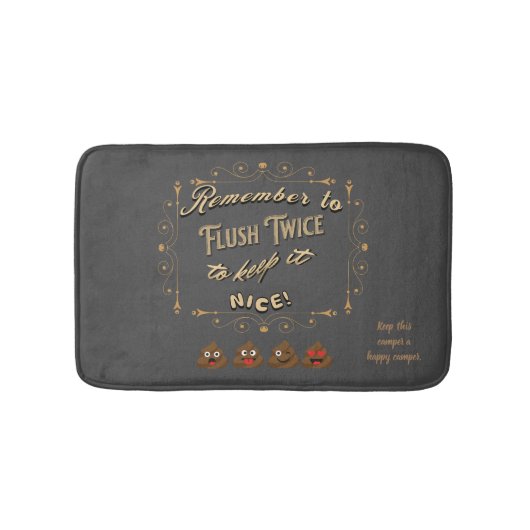 Camper Flush Twice Herinder Badmat (Voorkant)