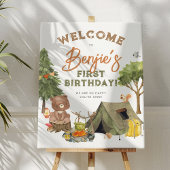 Camper Forest Boy 1er anniversaire Affiche de bien