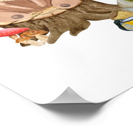 Camper Forest Boy 1er anniversaire Affiche de bien (Coin)