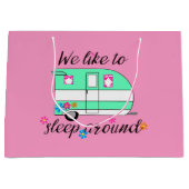 Camper Fun / "We slapen graag rond" Groot Cadeauzakje (Voorkant)