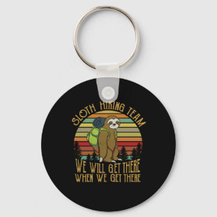 Camper Geschenk Vintage Sloth Wandelteam Verjaar Sleutelhanger