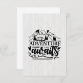 Camper Gift Adventure Awages Bedankkaart (Voorkant / Achterkant)