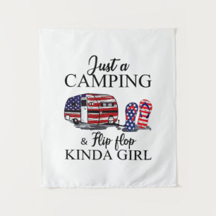 Camper Gift Alleen een kamperen en een kinda-mei Wandkleed
