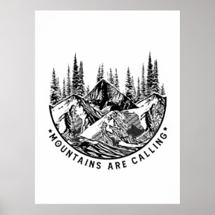 Camper Gift Bergen noemen de dag van de geboorte Poster