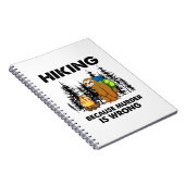 Camper Gift Hiking Because Murder Is Wrong Xmas Notitieboek (Rechterzijde)