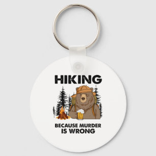 Camper Gift Hiking Beer Birthday Sleutelhanger